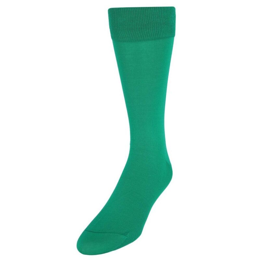 Vannucci Men's Solid FashionColored Soft Mercerized Cotton Dress Sock